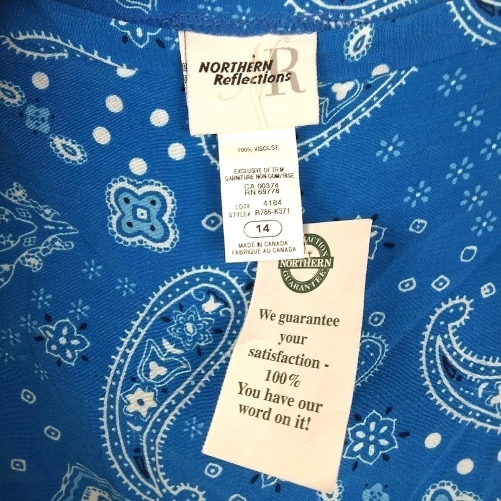 NWT Northern Refelctions Paisley Skirt | sz 14 - Picture 2 of 2